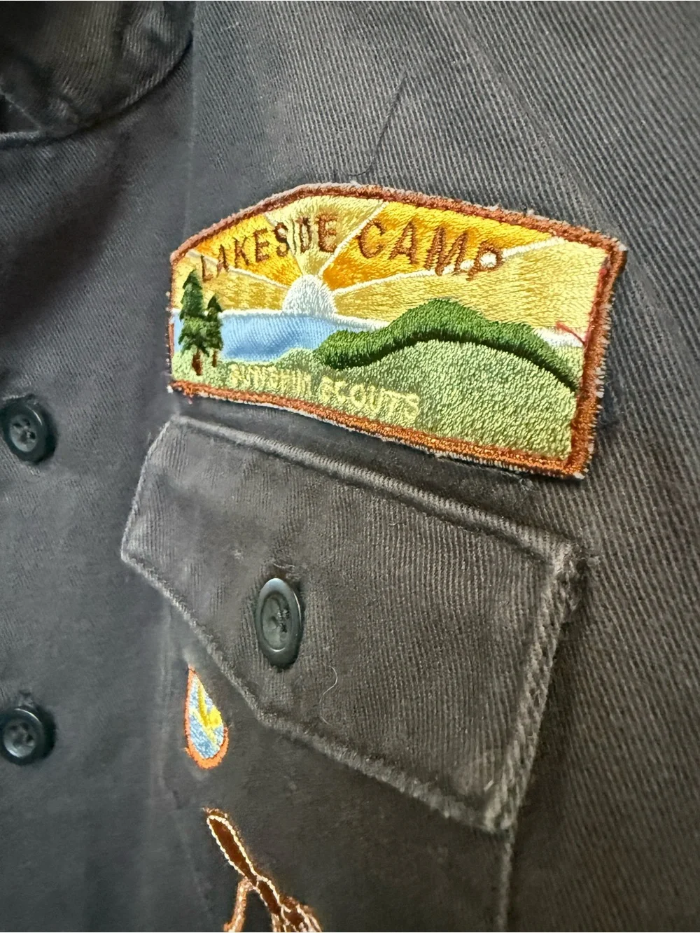 Vintage Old Navy Boys scout Shirt and matching hat